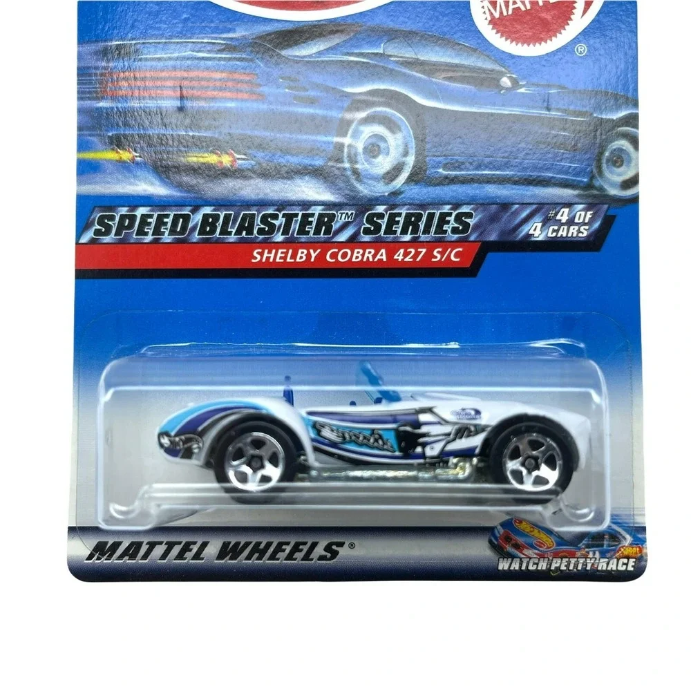 Hot Wheels Speed Blaster Shelby Cobra 427 S/C Sports Car White Diecast 1/64 040